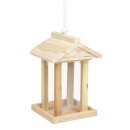 Bambelaa! Vogelfutterhaus mit Aufhängevorrichtung ca. 14,5 x 14,5 x 22cm