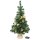 Bambelaa! Weihnachtsbaum Künstlich Mit Beleuchtung Geschmückt Tannenbaum Dekoriert Christbaum Beleuchtet LED 75cm Gold