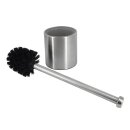 Bambelaa! Klobürste Wc-Bürste WC-Garnitur WC-Bürstenhalter Edelstahl Glas Silber Schwarz