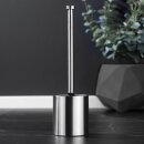 Bambelaa! Klobürste Wc-Bürste WC-Garnitur WC-Bürstenhalter Edelstahl Glas Silber Schwarz