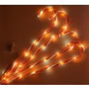 Bambelaa! LED Zuckerstangen 4er Set Gartenstecker Rot Weiß 74 cm