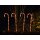 Bambelaa! LED Zuckerstangen 4er Set Gartenstecker Rot Weiß 74 cm