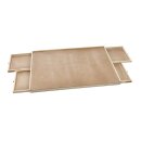 Bambelaa! Puzzletisch 1500 Teile mit 4 Schubladen Puzzlebrett mit Auszügen aus Holz ca. 90 x 76 x 4,5 cm