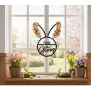 Bambelaa! Osterdeko Hängend Metall Schwarz Frohe Ostern Fensterdeko